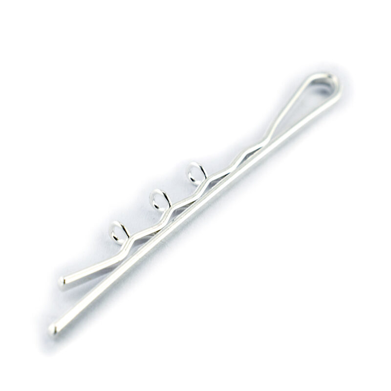 Hair Grip with loops Silver Plated