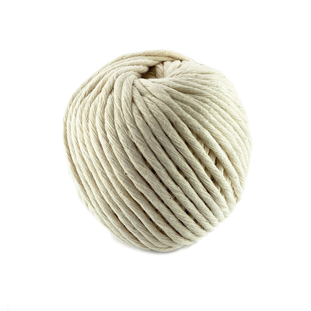 [Basic] 4mm Twisted Cotton Cord (5m/100m) Macrame DIY Handcraft | Home  Decor | Handmade Craft | Rope & Fiber