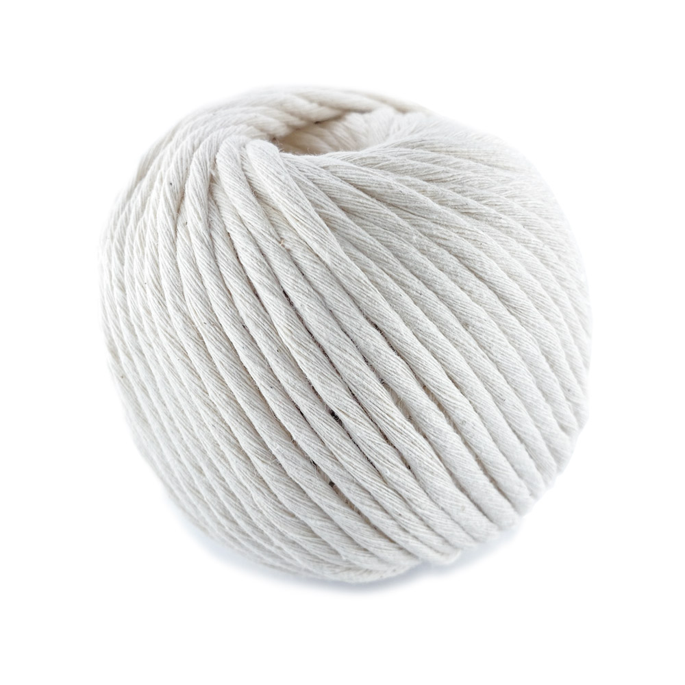 4mm White Macrame Cotton Cord - The Bead Shop Nottingham Ltd