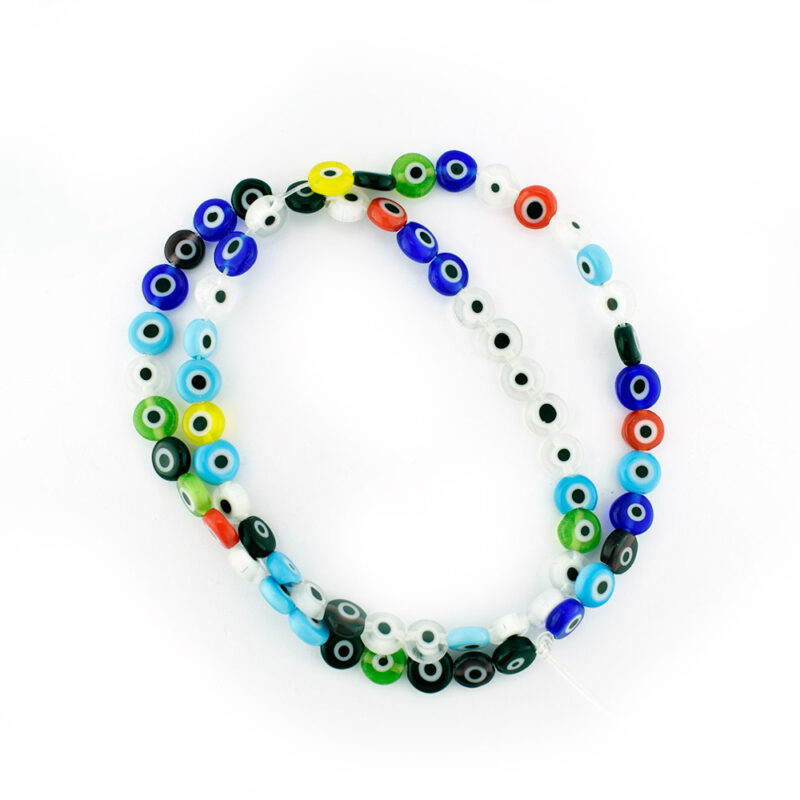 Glass Eye Beads Multicoloured