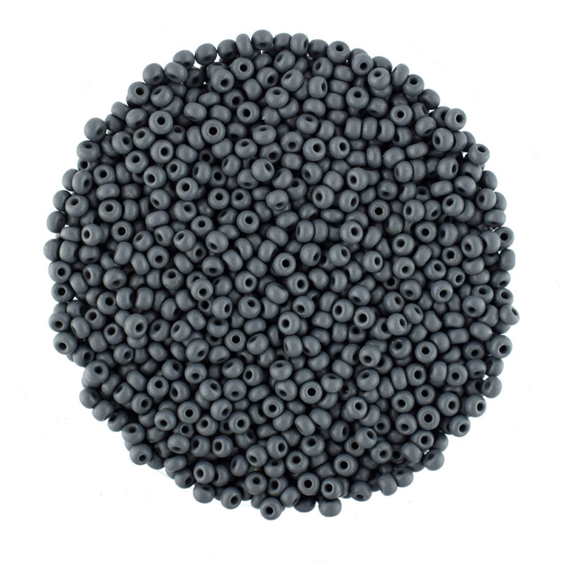 Size 8 Permalux Grey Preciosa Seed Beads