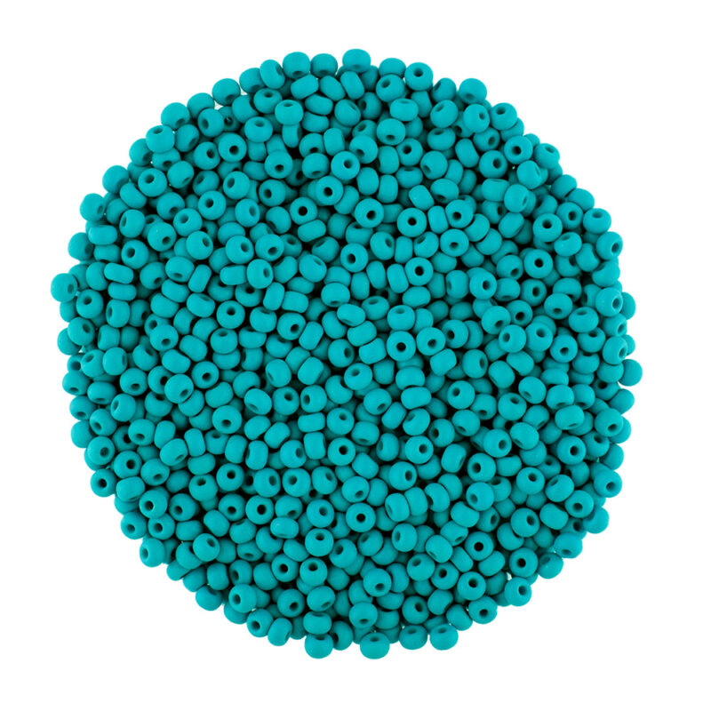 Size 8 Permalux Teal Preciosa Seed Beads