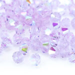 4mm Violet AB Bicone Preciosa Crystal Bead