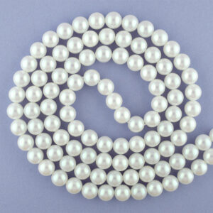 6mm Pearlescent White Preciosa Crystal Pearls