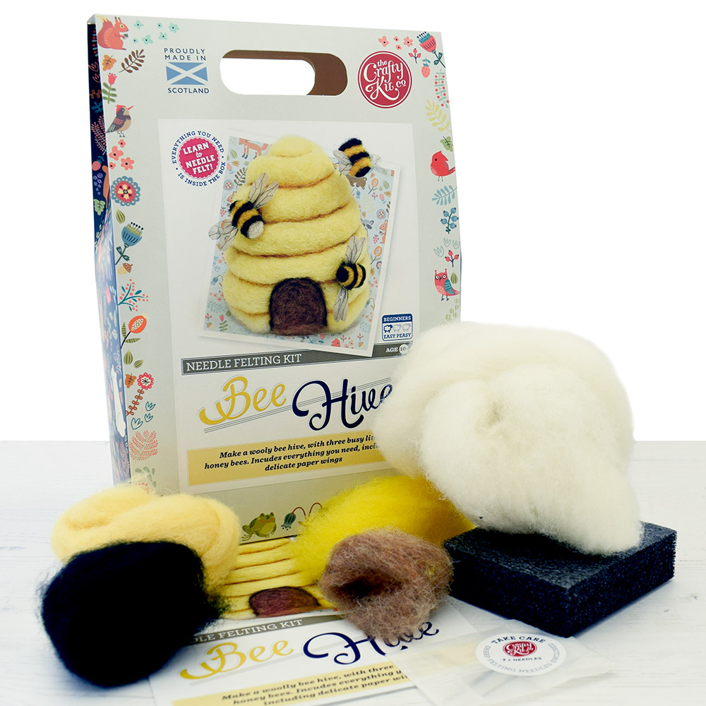 (Crafty Kit Company) Needle Felting Kits Bee Hive