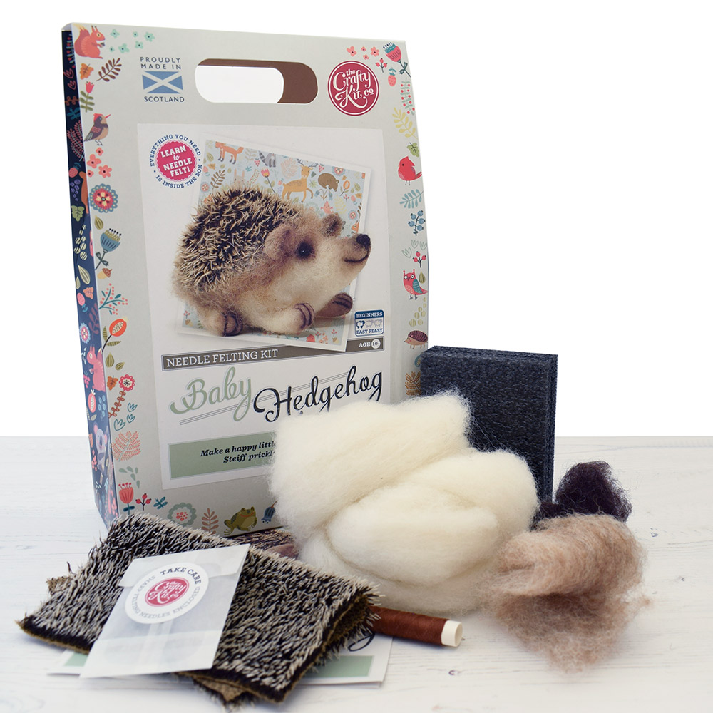 Hedgehog Needle Felting Kit