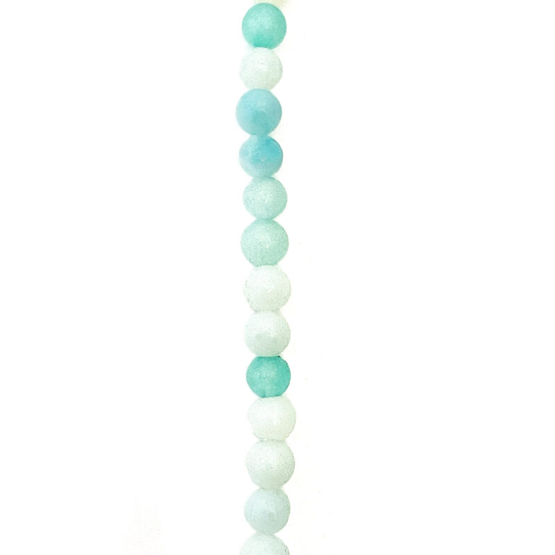 4mm Round Amazonite Semi-Precious Beads