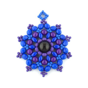 Blue Vibrant Mandala Pendant Necklace Kit
