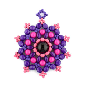 Pink Vibrant Mandala Pendant Necklace Kit