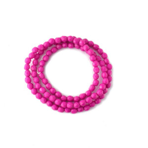 czech glass faceted beads vivid pink