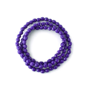 4mm Purple faceted Czech Glass Beads