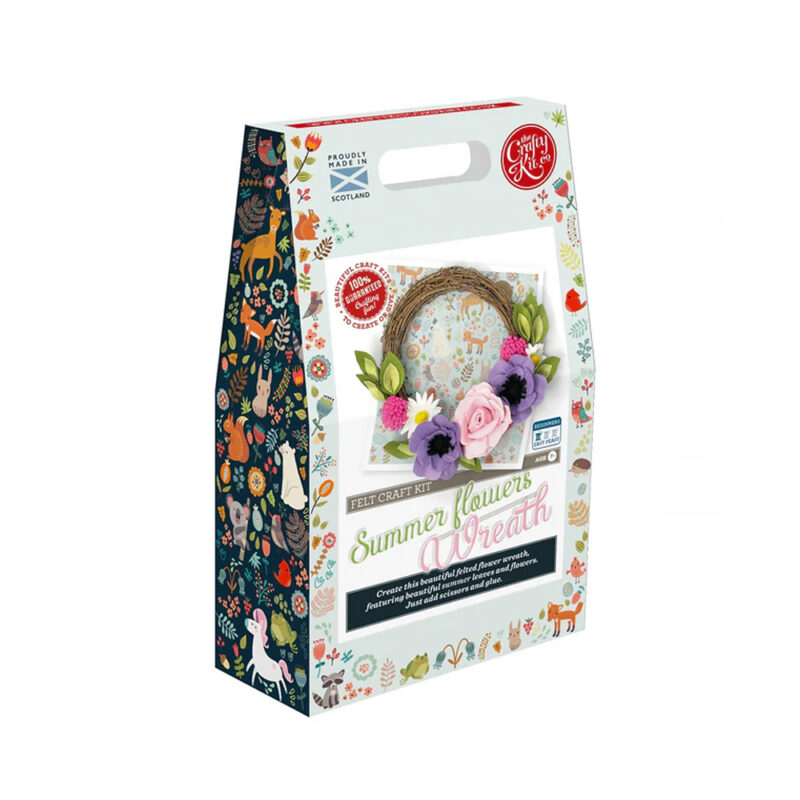 Summer Flowers Wreath Felt Kit box