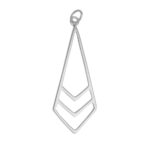 Sterling Silver Chevron Drop