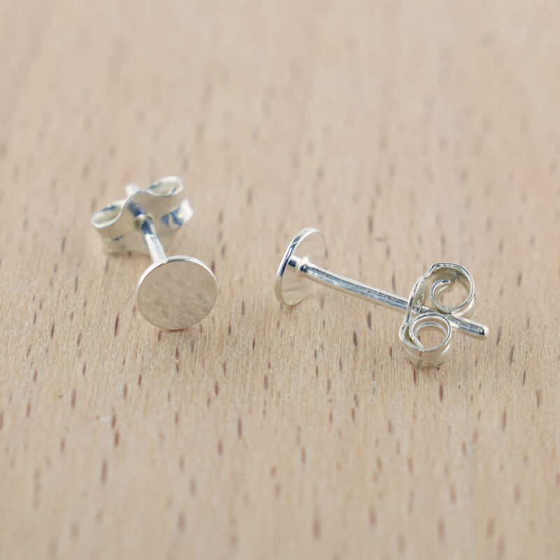 Sterling Silver Small Round Stud earrings