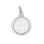 Sterling Silver Button Charm