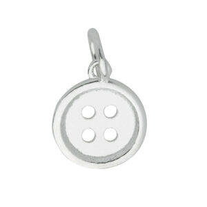 Sterling Silver Button Charm