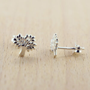 tree of life sterling silver earstuds