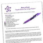 Bats At Dusk Peyote Pen Wrap Pattern