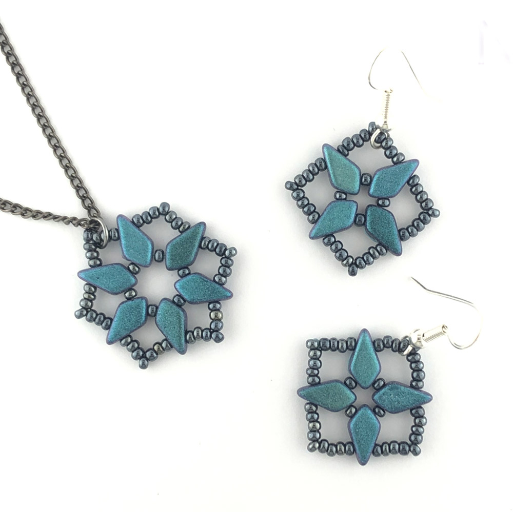 netted kite jewellery set