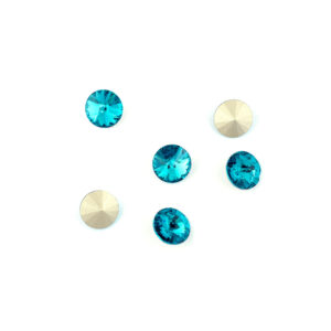 8.5mm (SS39) Rivoli Blue Zircon Preciosa Crystal