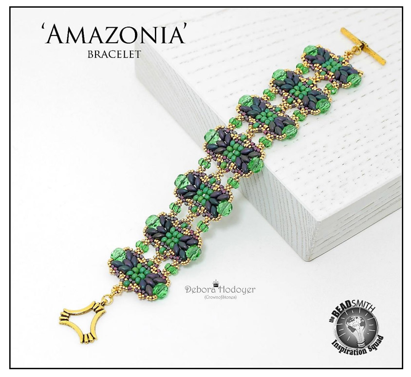 Amazonia bracelet pattern by Deborah Hodoyer