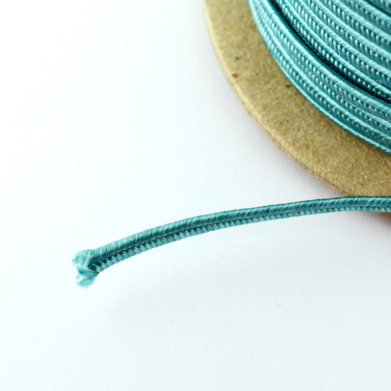 Soutache Braided Cord 3mm Turquoise cord structure