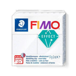 Fimo Effect Glitter White Polymer Clay