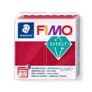 Fimo Effect Ruby Red Metallic Colour Polymer Clay