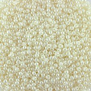 size 13 pearl ivory seed beads 13/0