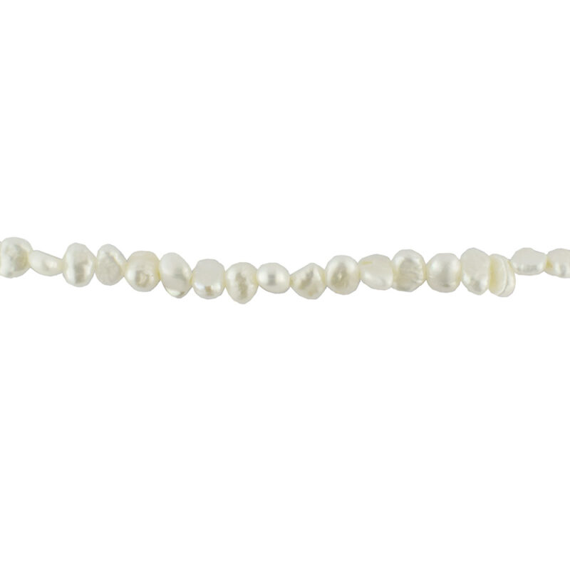 4-5mm White Freshwater Side Drilled Pearls