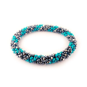 Chenille Stitch Bangle Kit -Turquoise