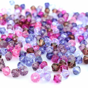 4mm Preciosa Bicone Crystal Bead Mixes