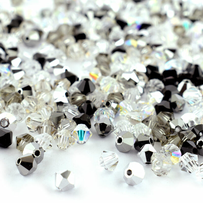 4mm Classic Mix Preciosa Crystal Bicone Beads