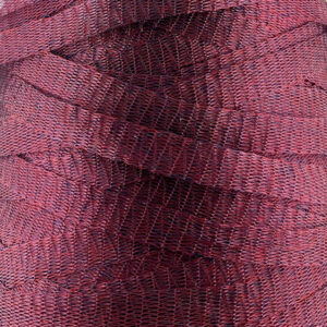 6mm Bordeaux Metal Mesh Ribbon