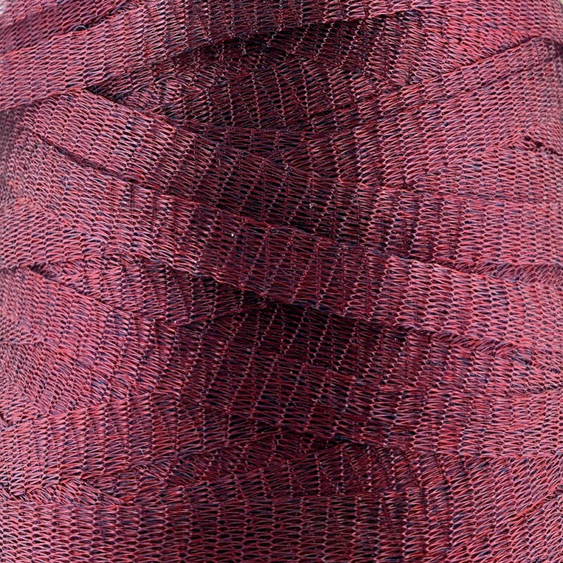 6mm Bordeaux Metal Mesh Ribbon