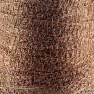 6mm brown metal mesh ribbon