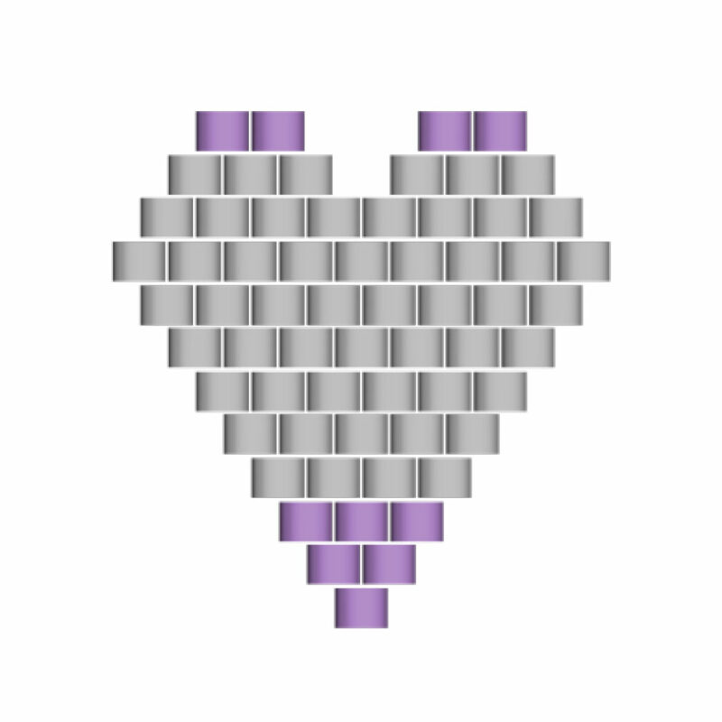 Make your own Brick Stitch Heart Earrings The Bead Shop Nottingham Ltd