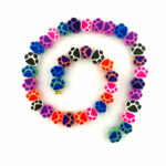 Polymer Clay Paw Print Beads