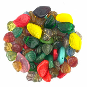 Czech Glass Leaf Bead Mix