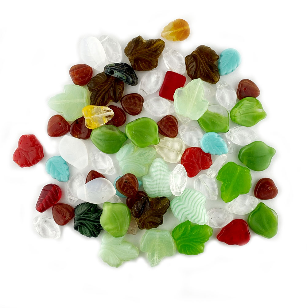 Czech Glass Leaf Bead Mix The Bead Shop Nottingham Ltd