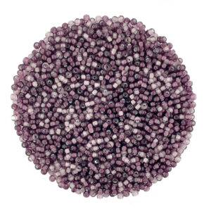 Size 10 White Lined Amethyst Preciosa Seed Bead Mix