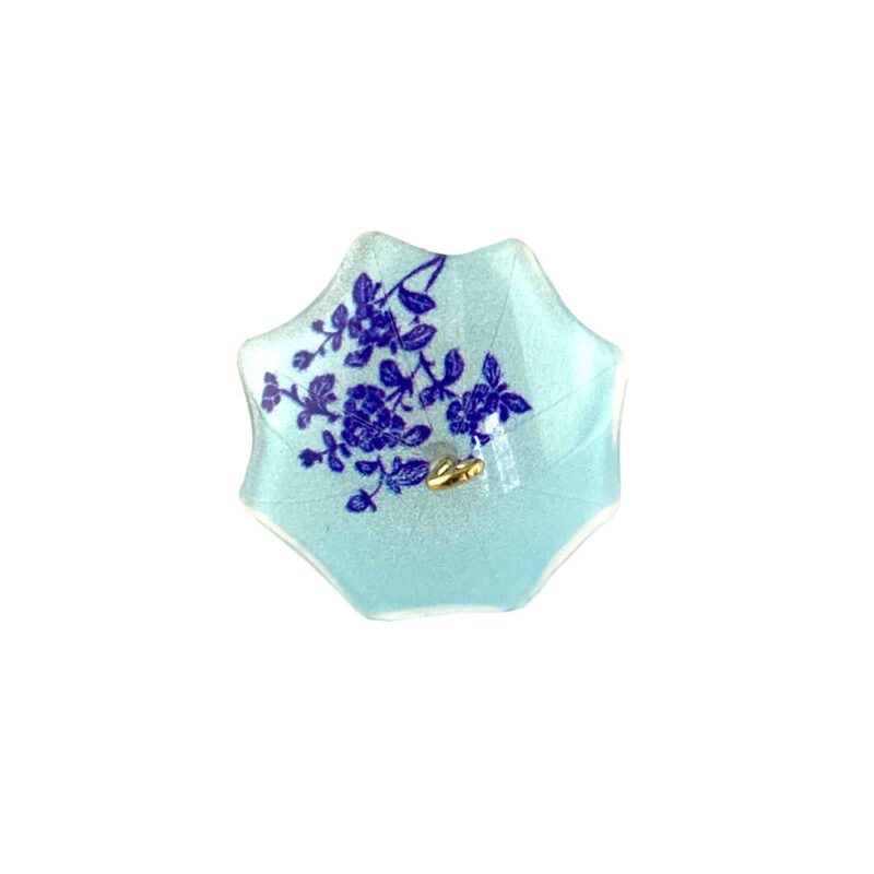 Acrylic Blue Umbrella Pendant top view