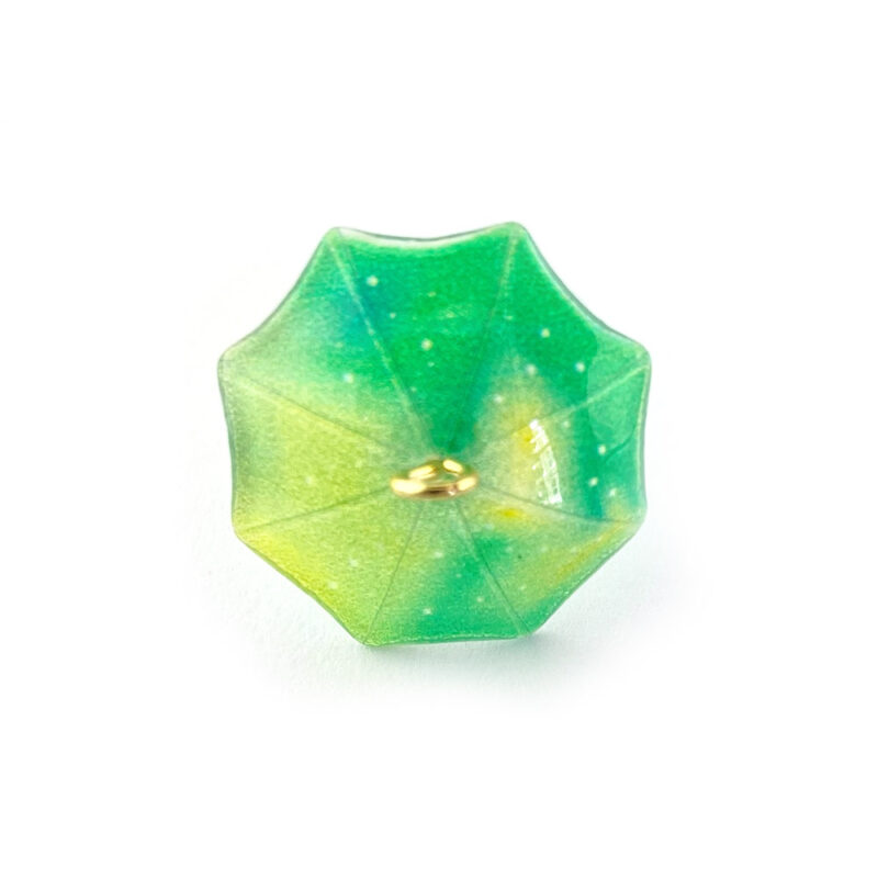 Acrylic Green Umbrella Pendant top view