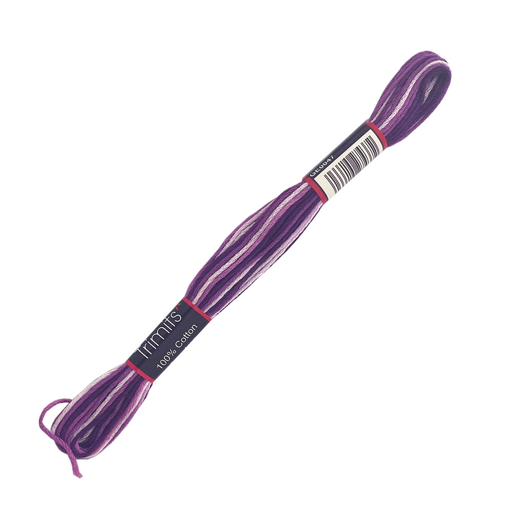 Embroidery Thread Variegated Purple The Bead Shop Nottingham Ltd