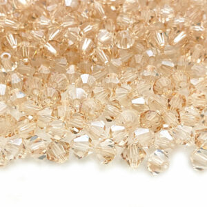 5mm Crystal Honey Bicone Preciosa Crystal Bead