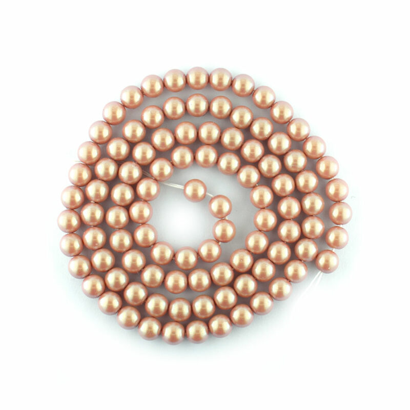 5mm Pearlescent Pink Preciosa Crystal Pearls