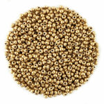 Size 8 Galvanised Gold Seed Beads