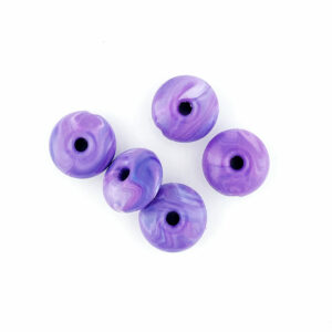 14mm cadbury whirl recycled plastic beads