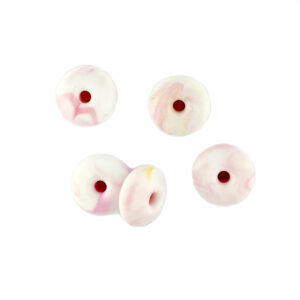 14mm peach melba recycled plastic beads