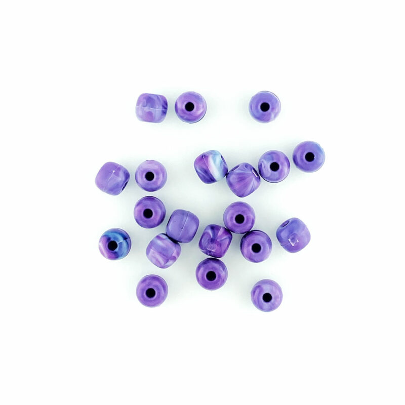 6mm recycled plastic beads